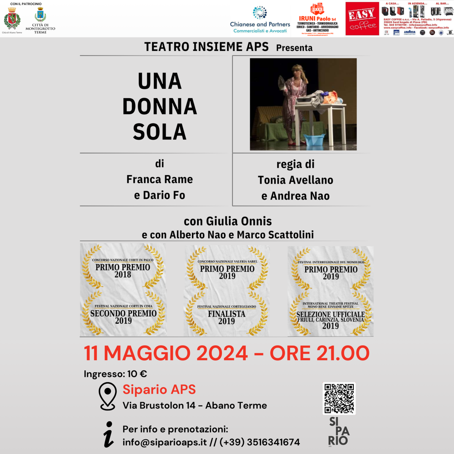 Una donna sola – Teatro Insieme Maggio Sipario
