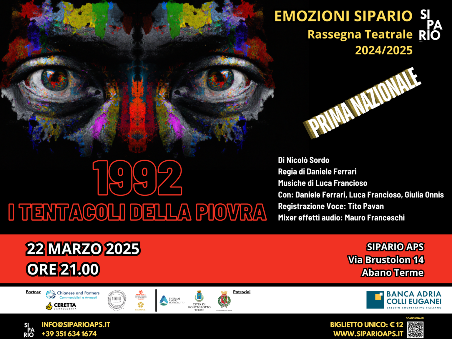 1992. I TENTACOLI DELLA PIOVRA – Rassegna Teatrale Emozioni Sipario
